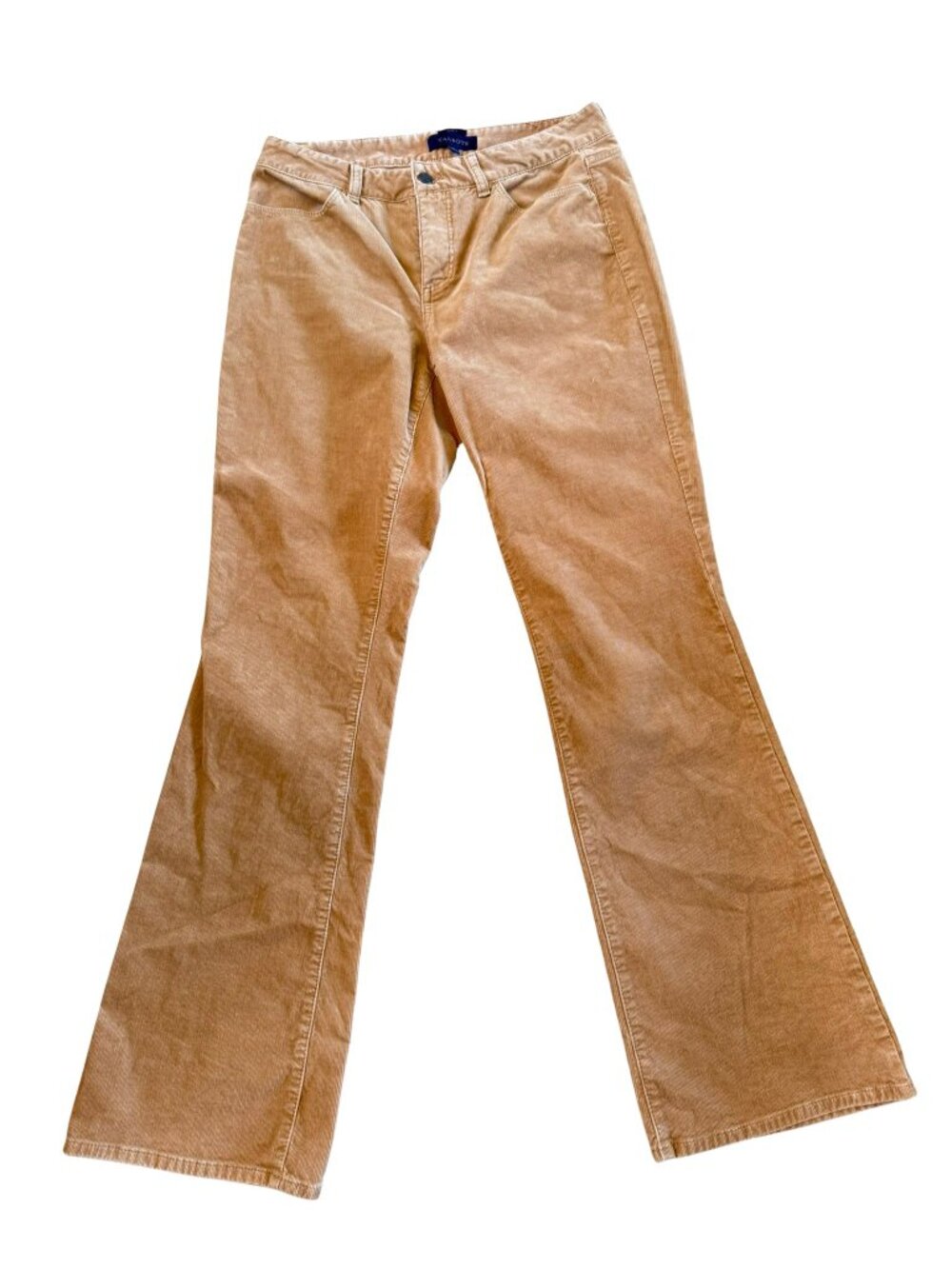 Talbots Curvy Camel Corduroy Flare Pants Size 8
